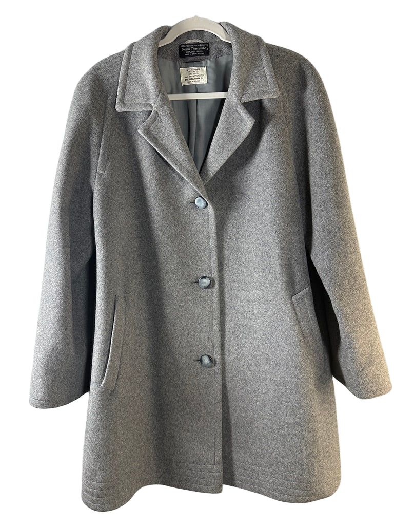 Vintage Norm Thompson "Escape from the Ordinary" Cashmere Blend Coat-Sz 12