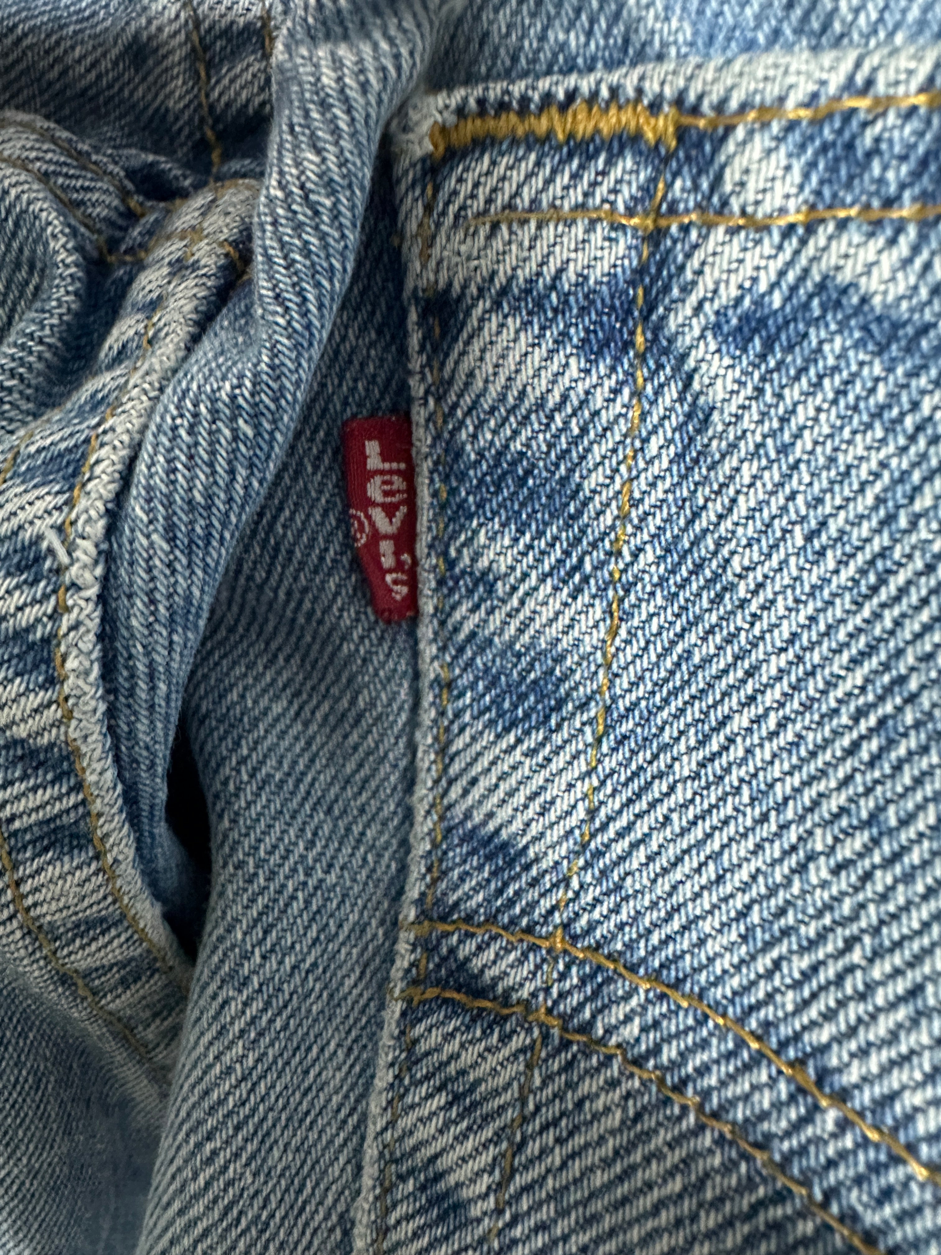 Vintage Levi's 550 Relaxed Fit Tapered Leg 5 Pkt Denim Jeans 14M