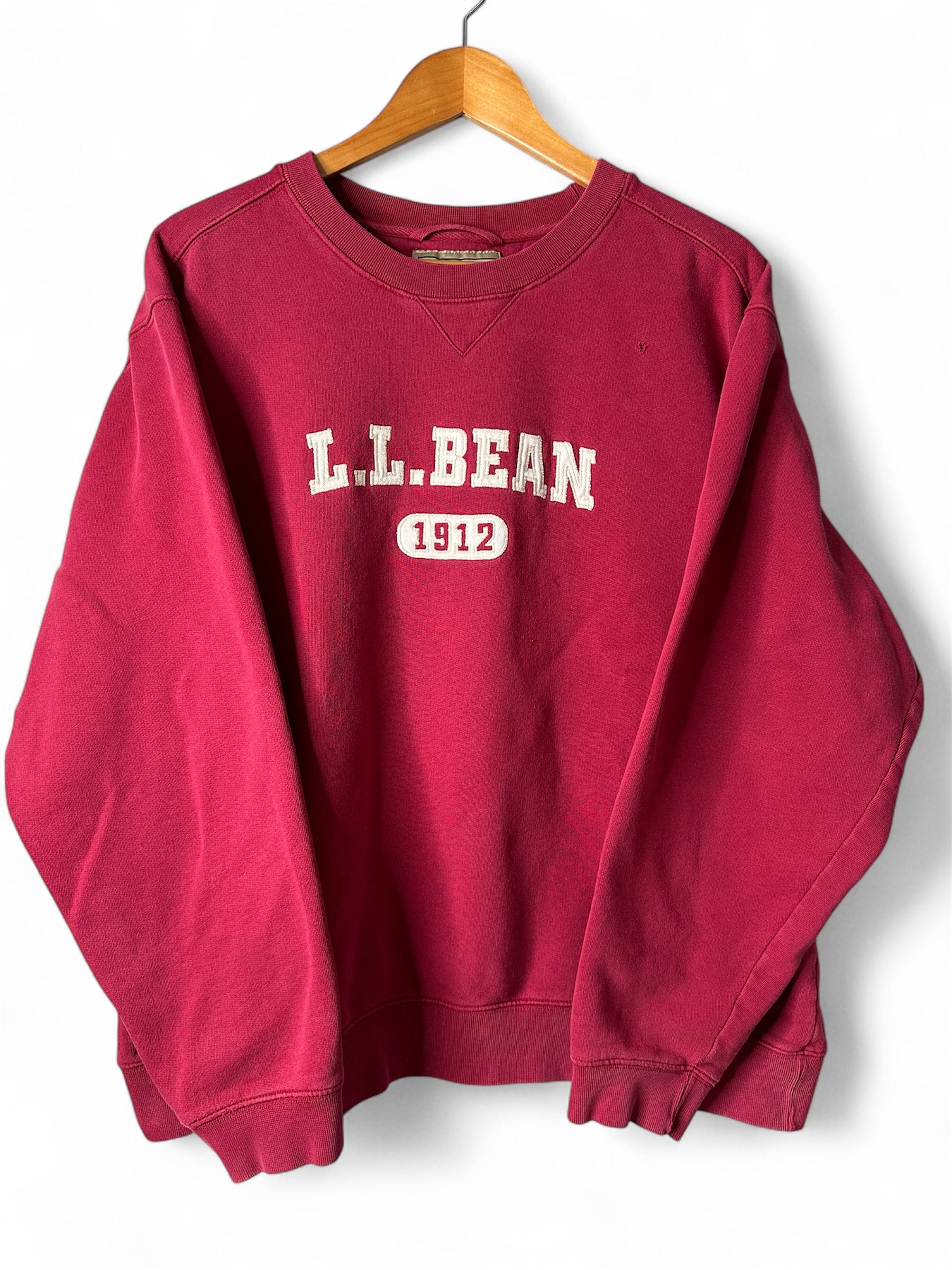 Vintage LL Bean Sweatshirt Applique Logo LL Bean 1912 - Large