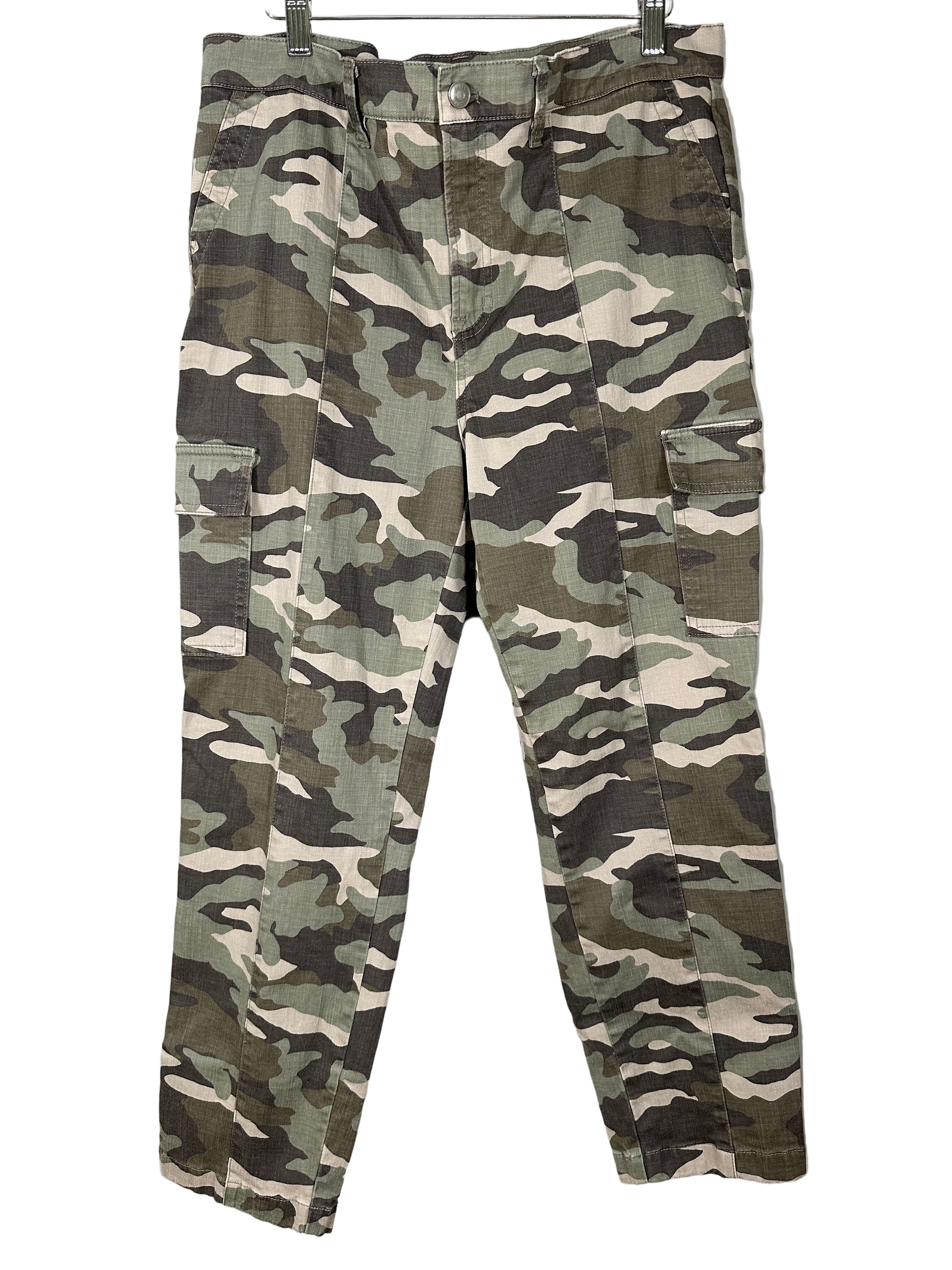 J Crew Camo Vintage Straight Cargo Jeans-Sz 32