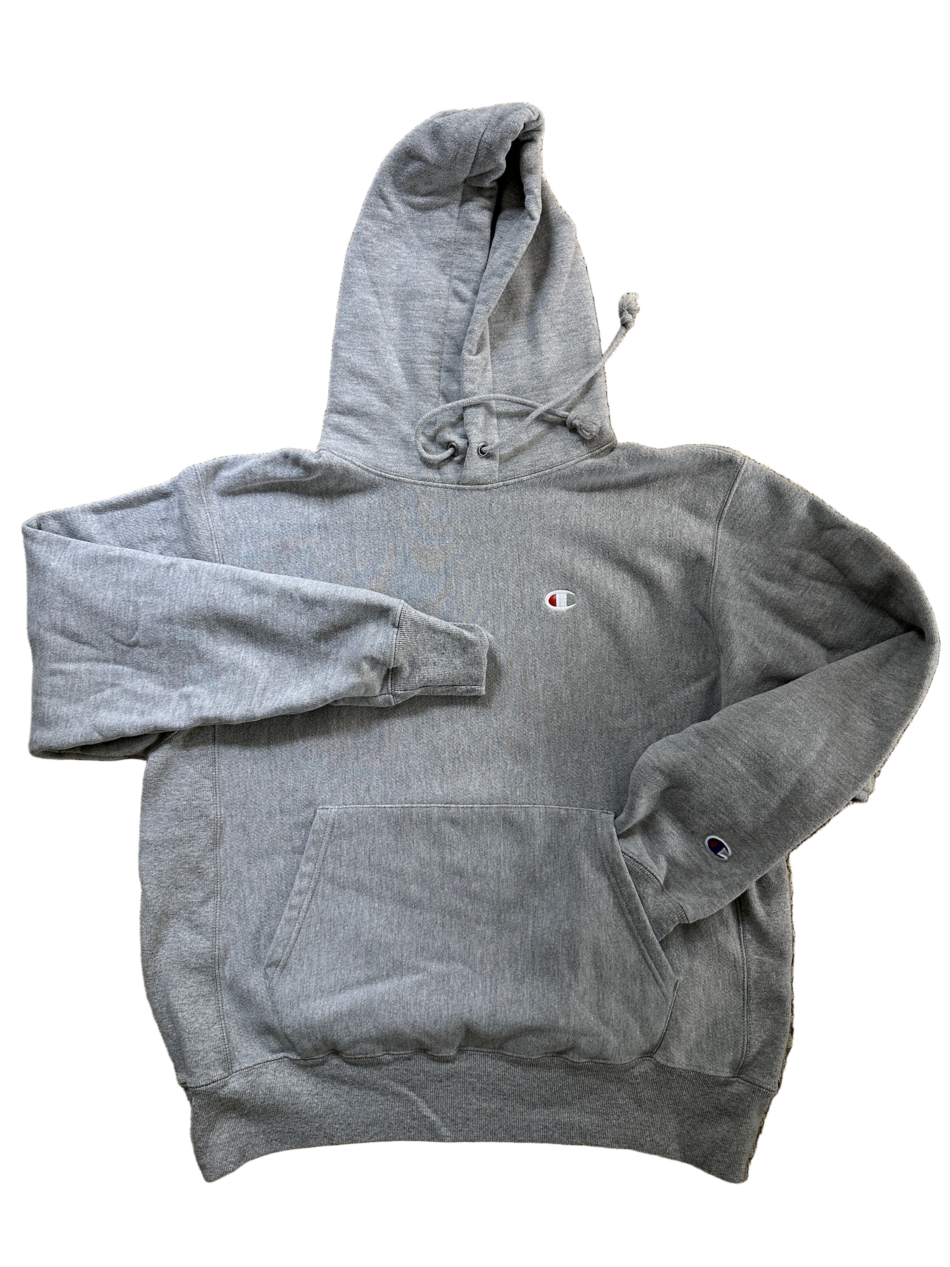 Vintage Champion Reverse Weave Heavyweight C Logo Hoodie - Large