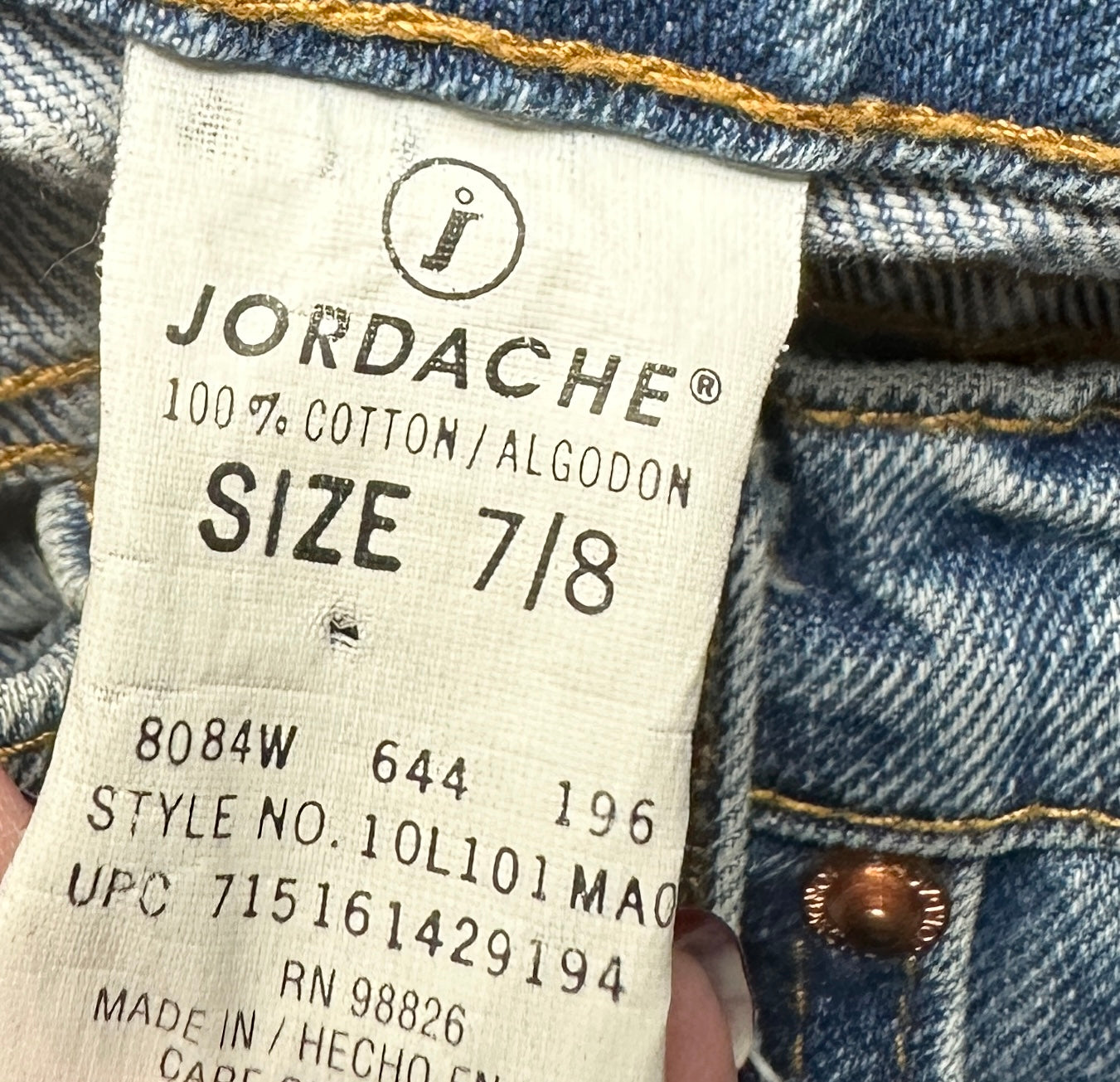 Vintage Jordache Denim Jeans-Sz 7/8