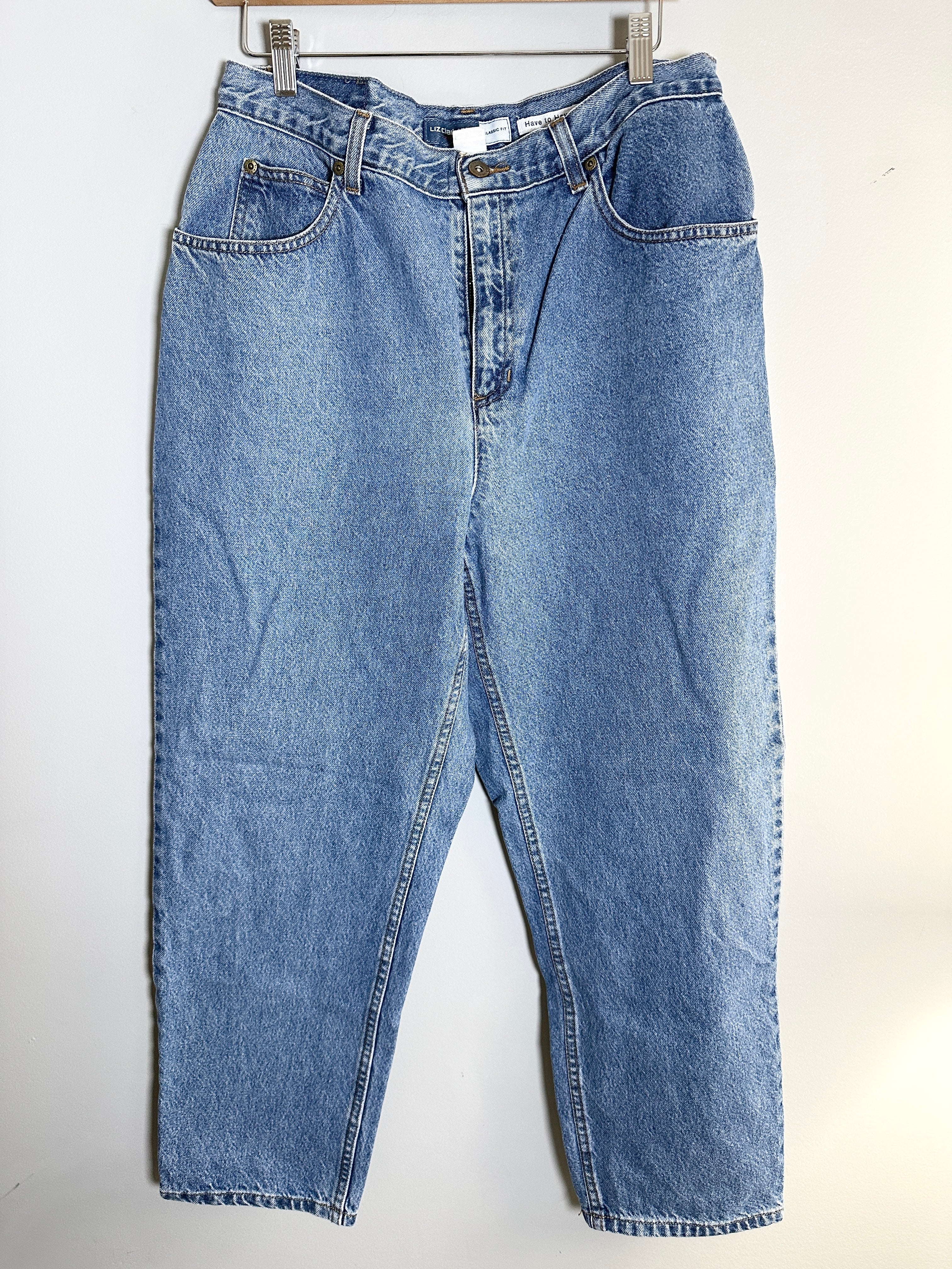Vintage Liz Claiborne "Have To Have" Blue Denim Jeans Classic Fit-16 S