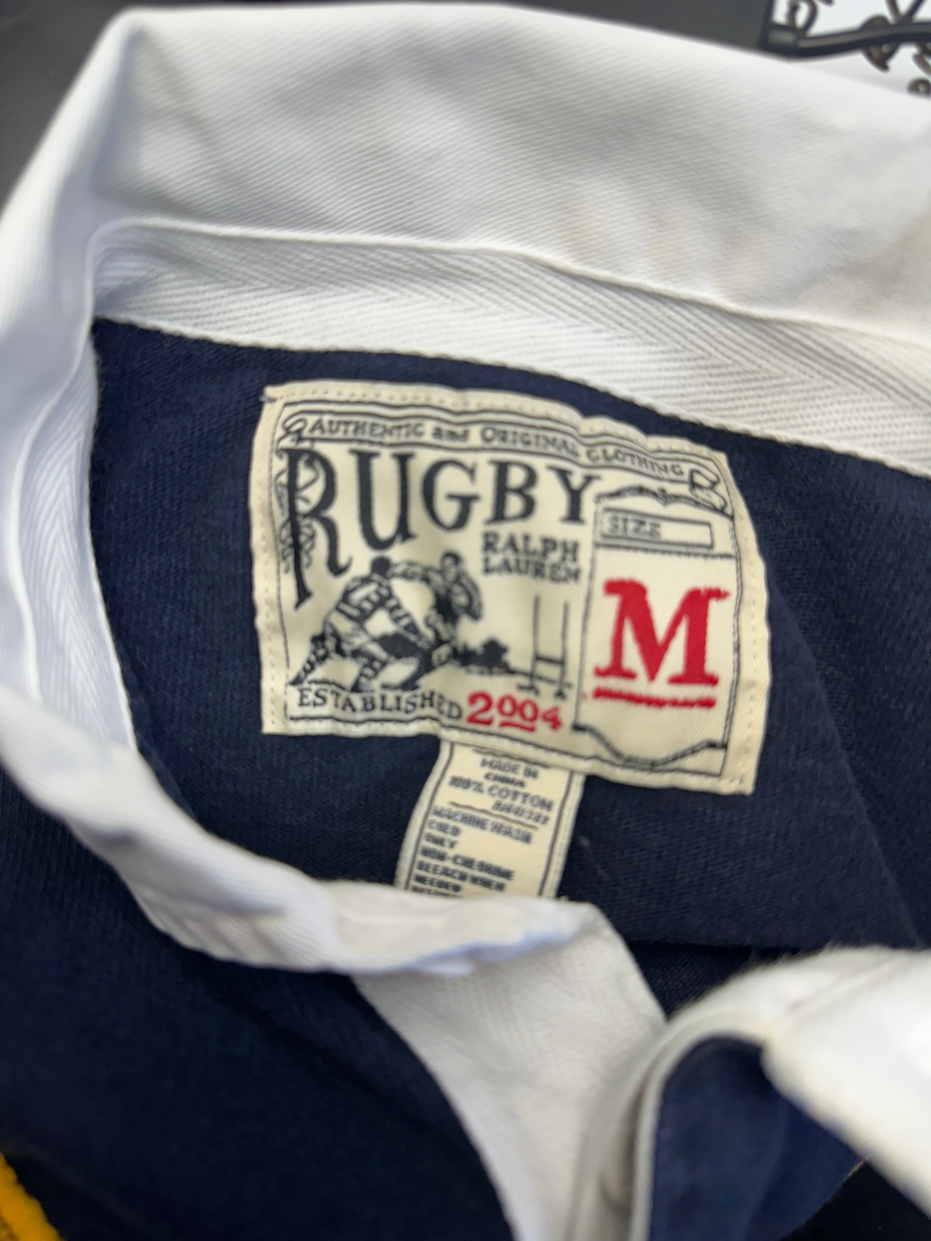 Vintage Ralph Lauren Rugby Shirt "Old Newburians R.F.C."- Sz Med Chest 42"