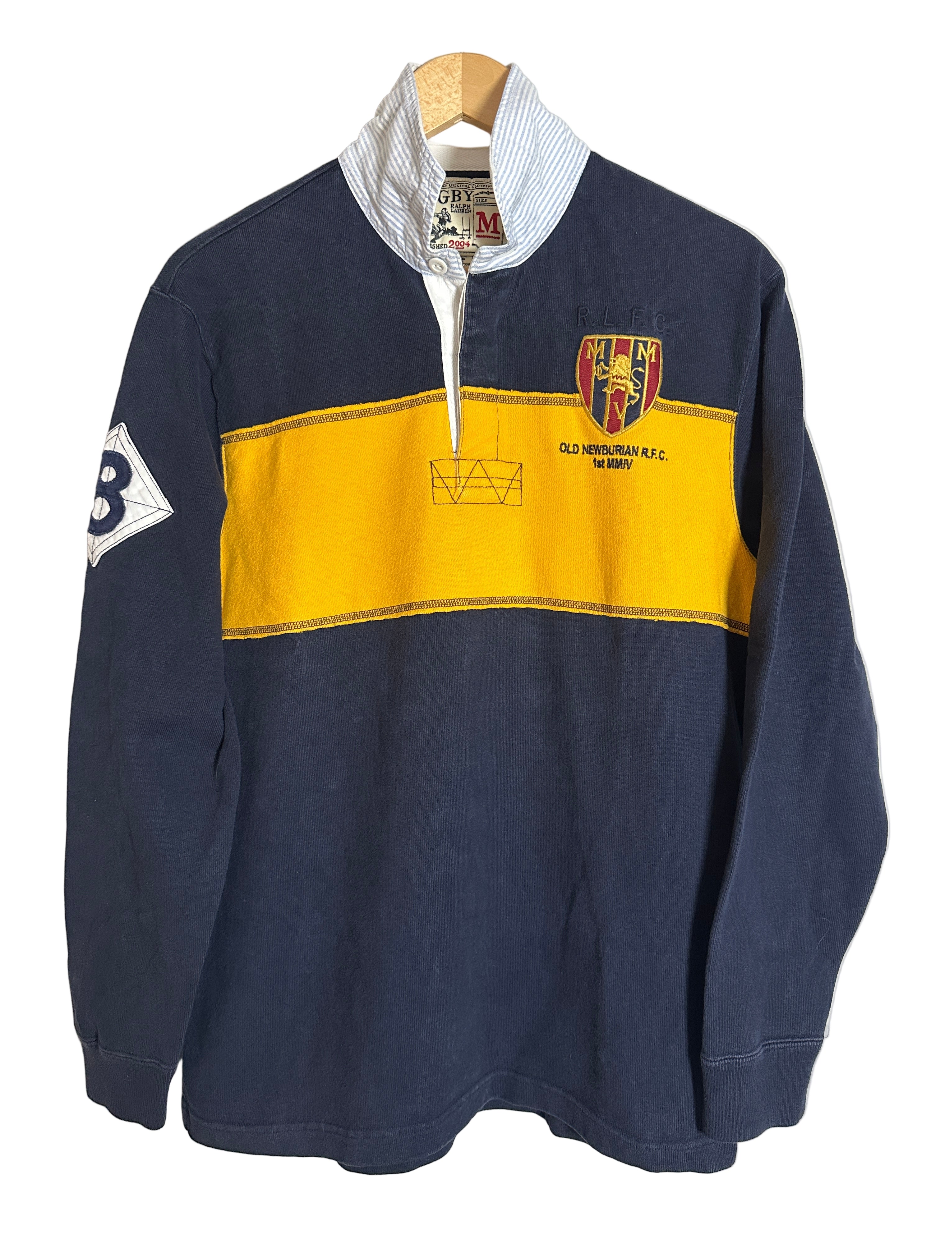 Vintage Ralph Lauren Rugby Shirt "Old Newburians R.F.C."- Sz Med Chest 42"