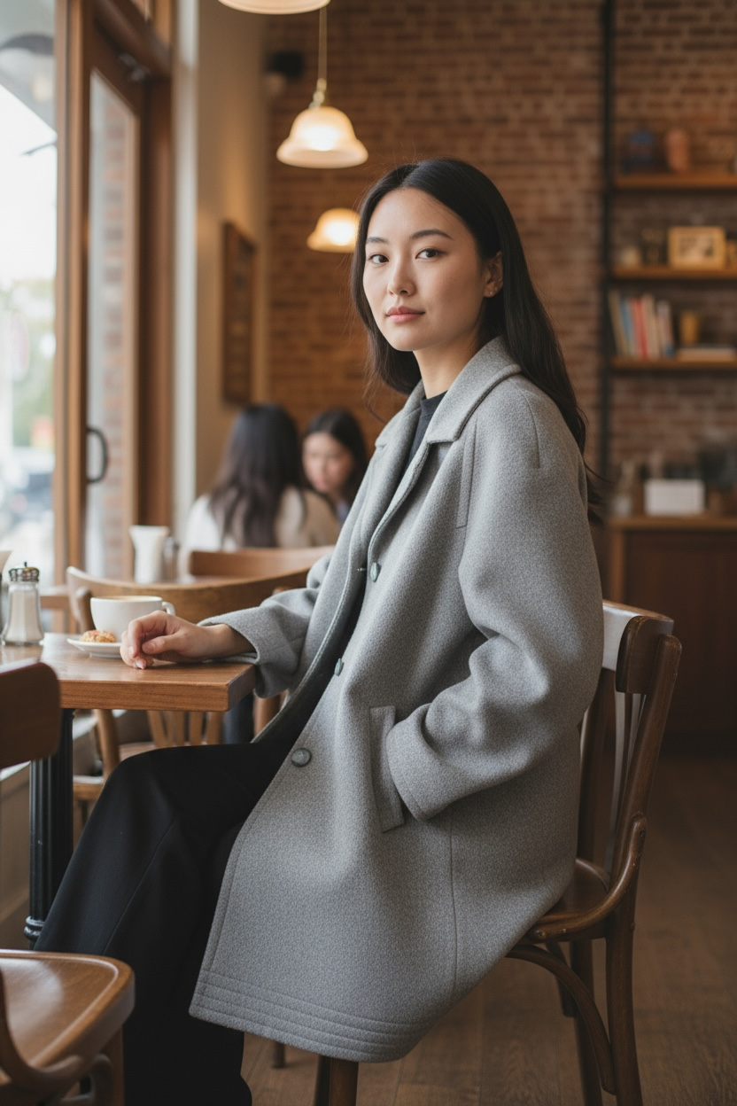 Vintage Norm Thompson "Escape from the Ordinary" Cashmere Blend Coat-Sz 12