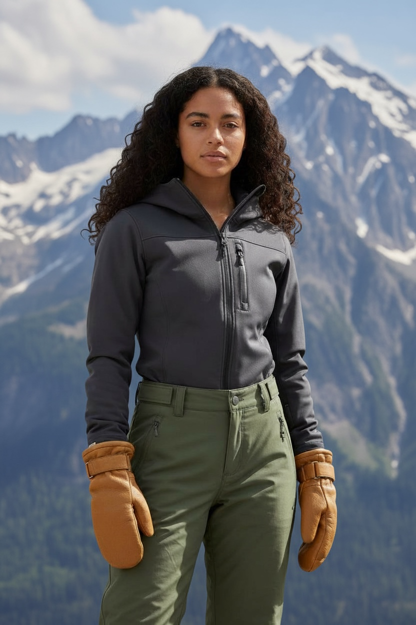 Vintage LL Bean Deerskin Chopper Mittens Lined STA-SOFT Water Resistant USA-M