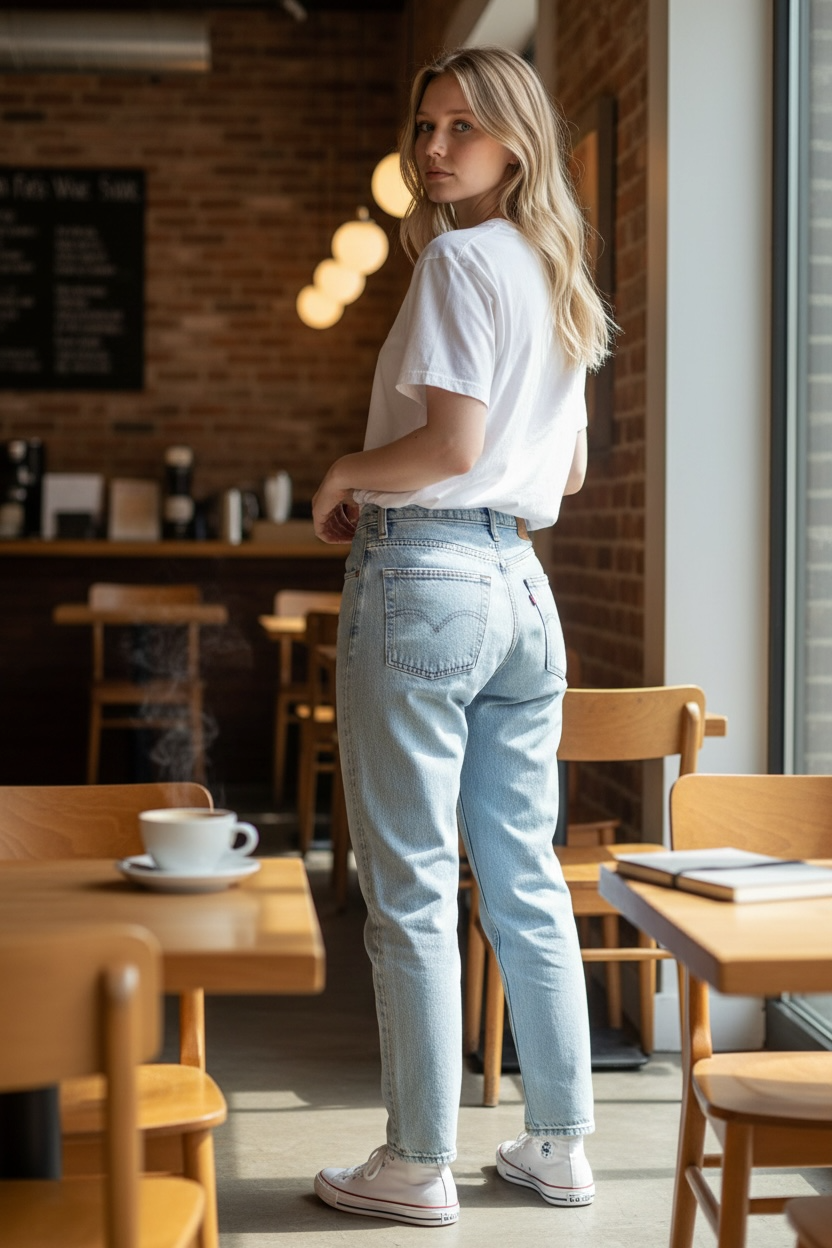 Vintage Levi's 550 Relaxed Fit Tapered Leg 5 Pkt Denim Jeans 14M