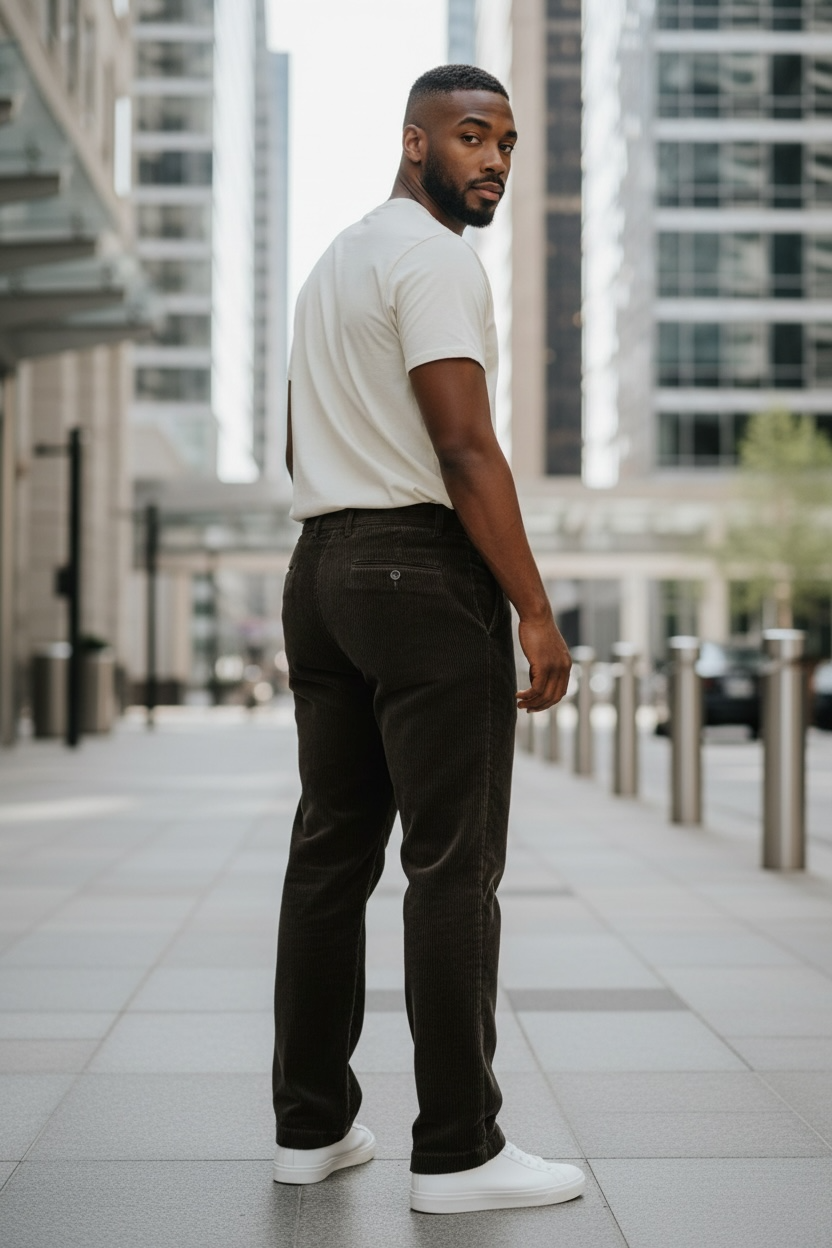 Vintage Polo Ralph Lauren Brown Wide Wale Corduroy Classic Fit-34x30